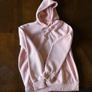 Pink oversized pullover hoodie